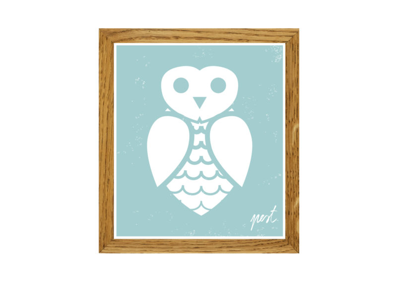 Pest Owl Blue poster