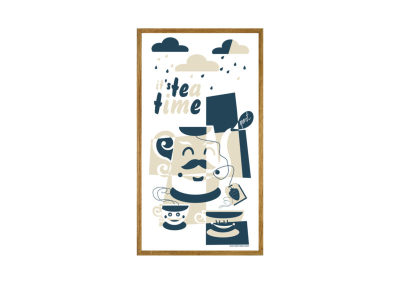 Pest Tea Time Beige poster
