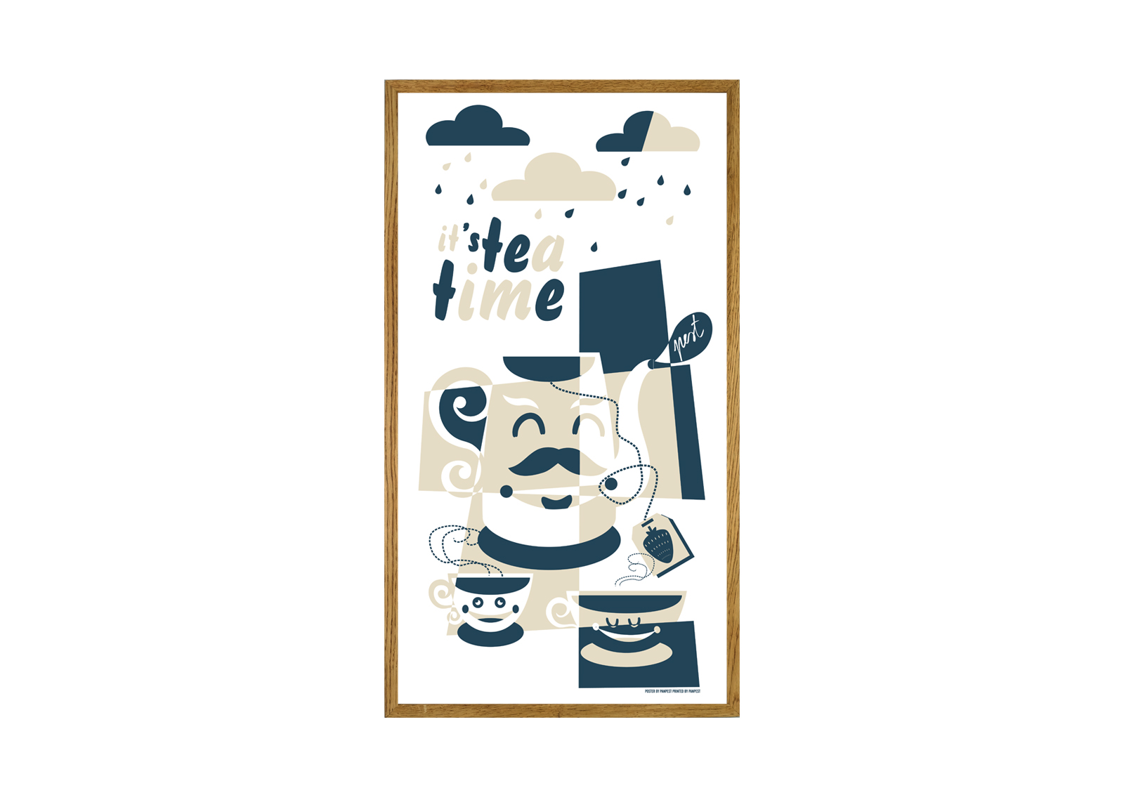 Pest Tea Time Beige poster