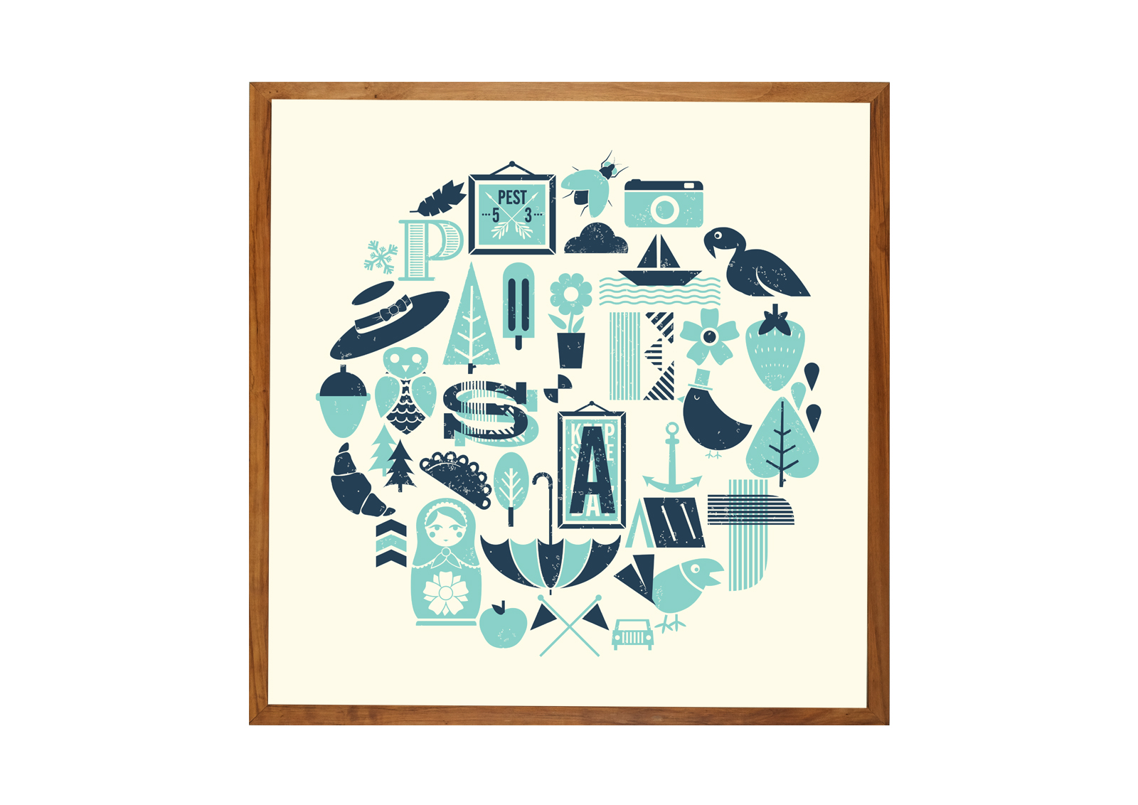 multicolour posters