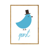 Pest Big Logo Navy poster