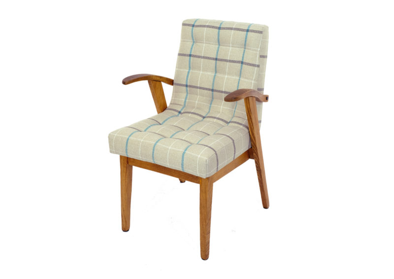 Armchair from the Polish People's Republic era, model 300-137b, designed by Mieczysław Puchała. Check. armchair after renovation