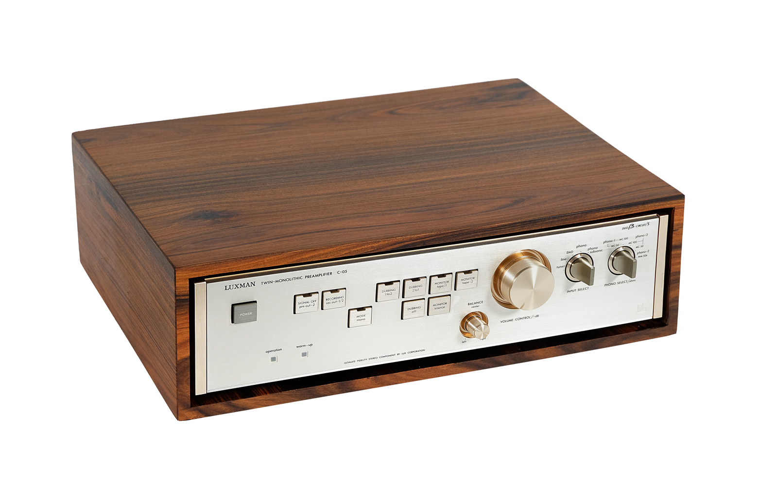 Luxman C 05 , wood case Luxman C 05 wood case exclusive. Palisander Santos.